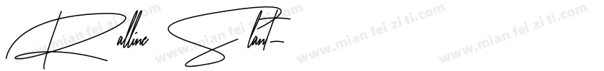 Ralline Slant字体转换